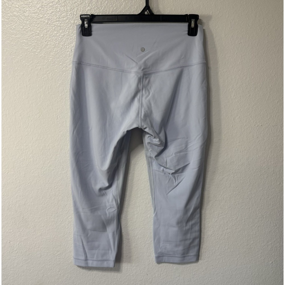 Lululemon Align High-Rise Cropped Leggings Size 12 Light Blue Stretchy